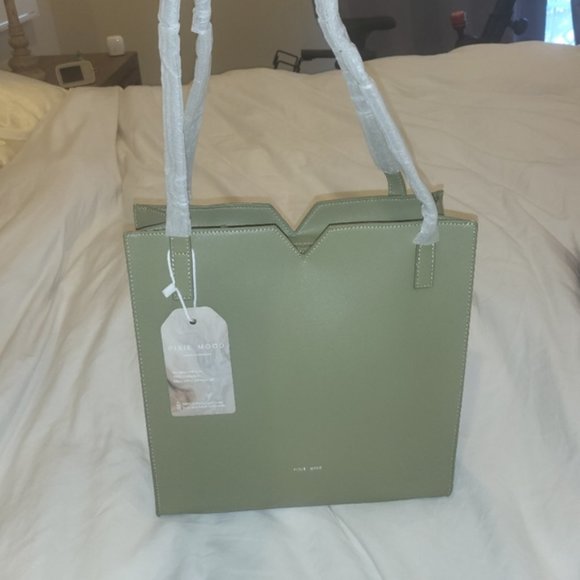 NWT Pixie Mood Tote Bag Purse Handbag Mini Alicia Ali Sage Green Vegan - Picture 6 of 6